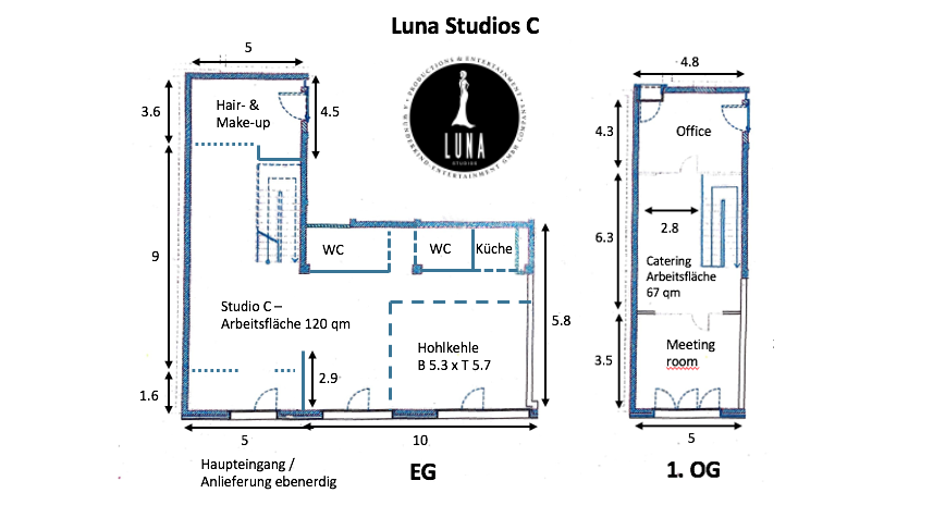 Grundriss Luna Studios C