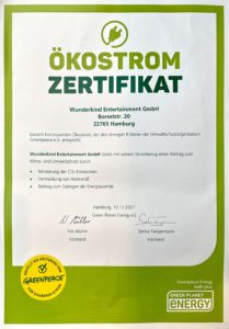 Ökostrom Zertifikat